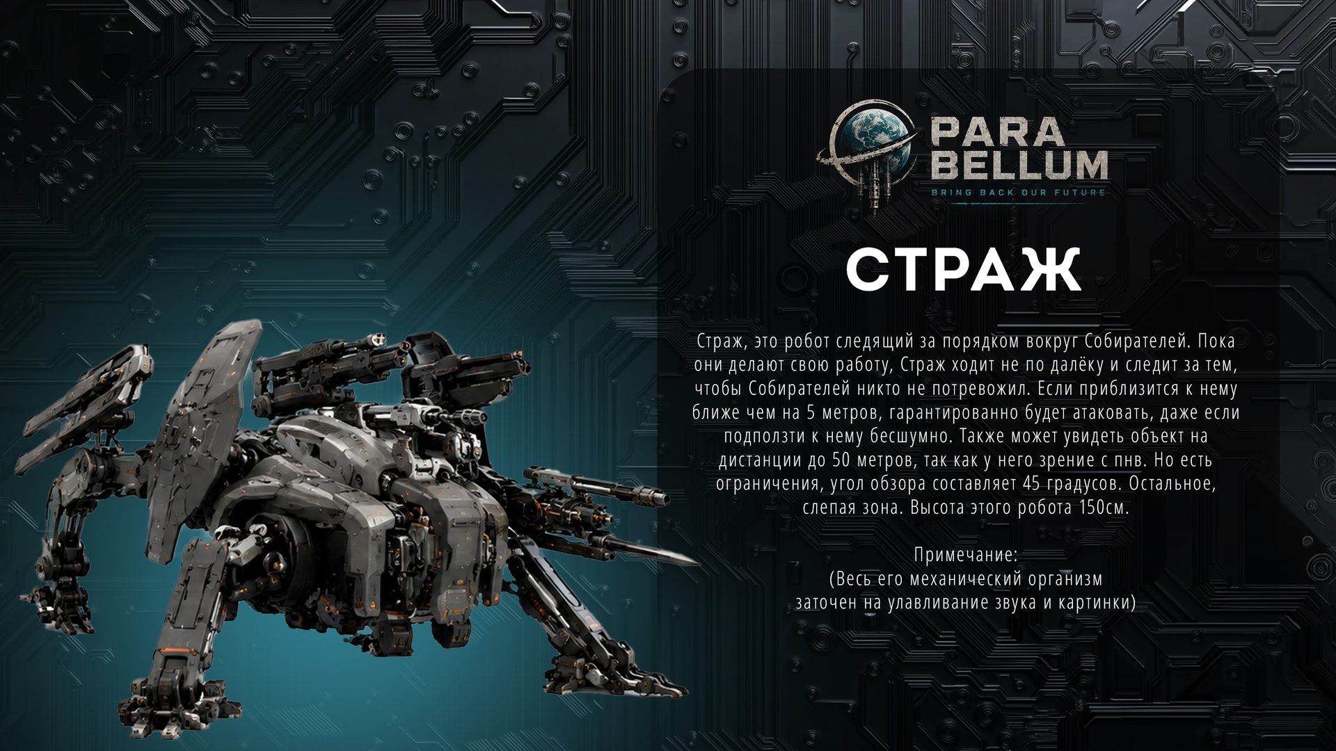 Карточка персонажа: Страж